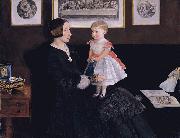 Sir John Everett Millais, Mrs James Wyatt Jr and her Daughter Sarah